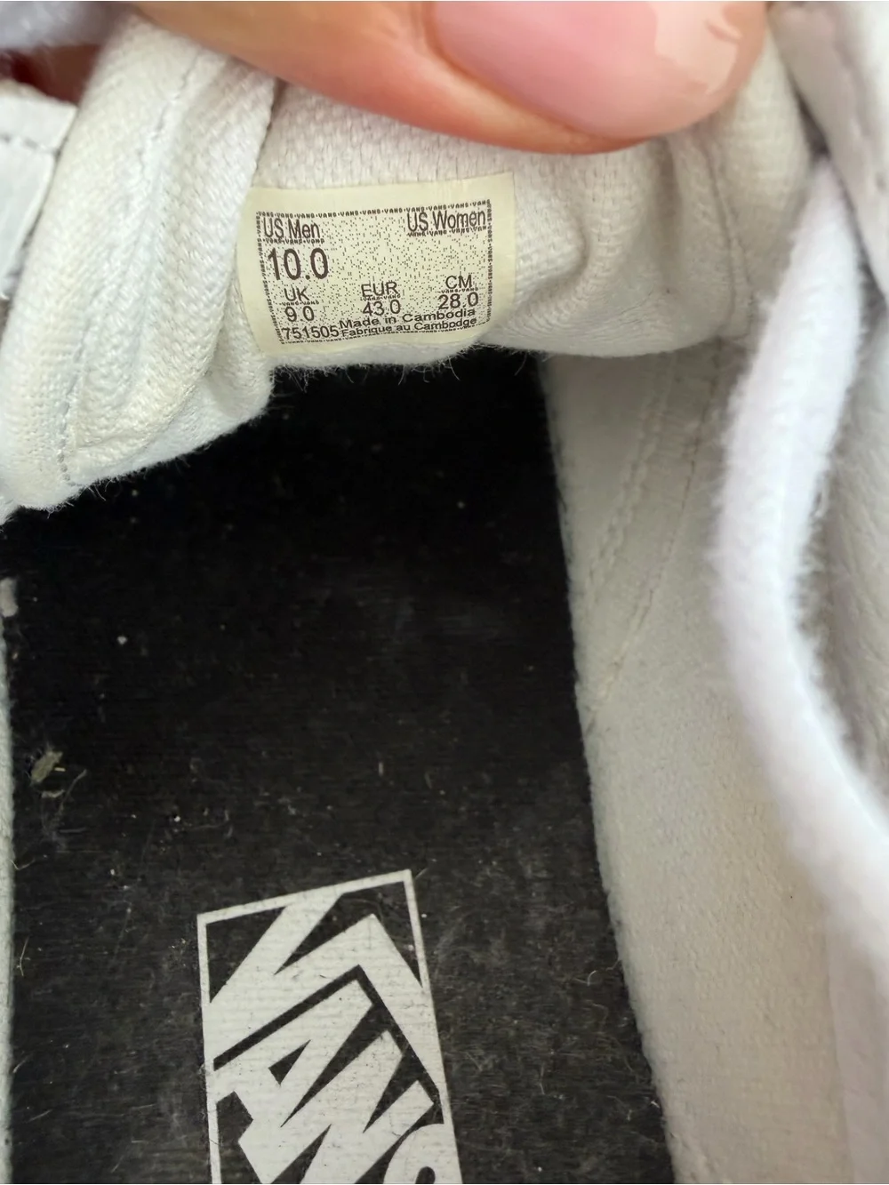 Vans Men's All-White Low-Top Sneakers